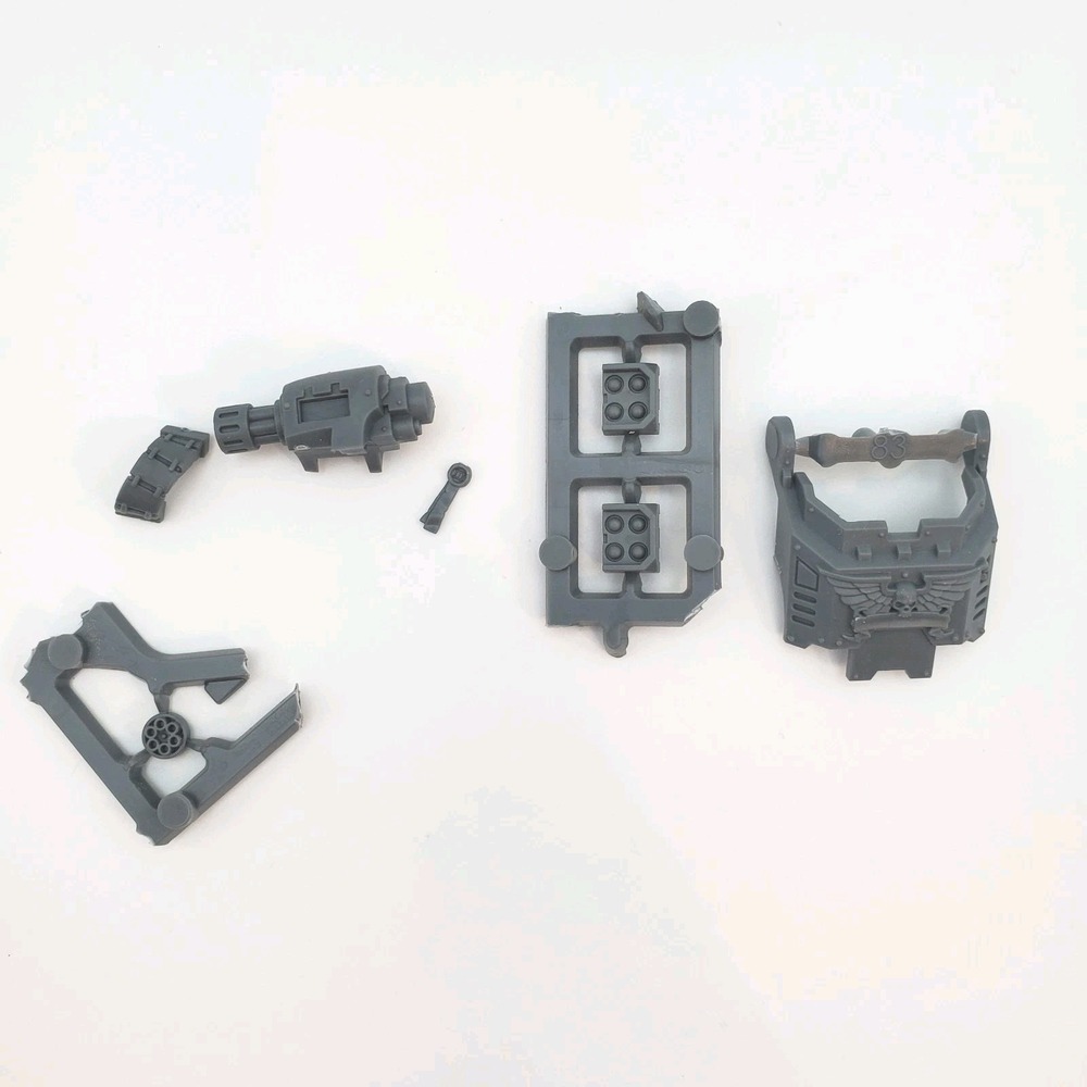 Warhammer 40k Redemptor Dreadnought Bits Lot Gatling Cannon, Faceplate, Etc